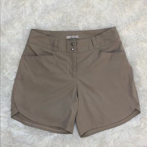 Adidas Golf Women’s Essential 5” Tan/Khaki/Raw Gold Shorts